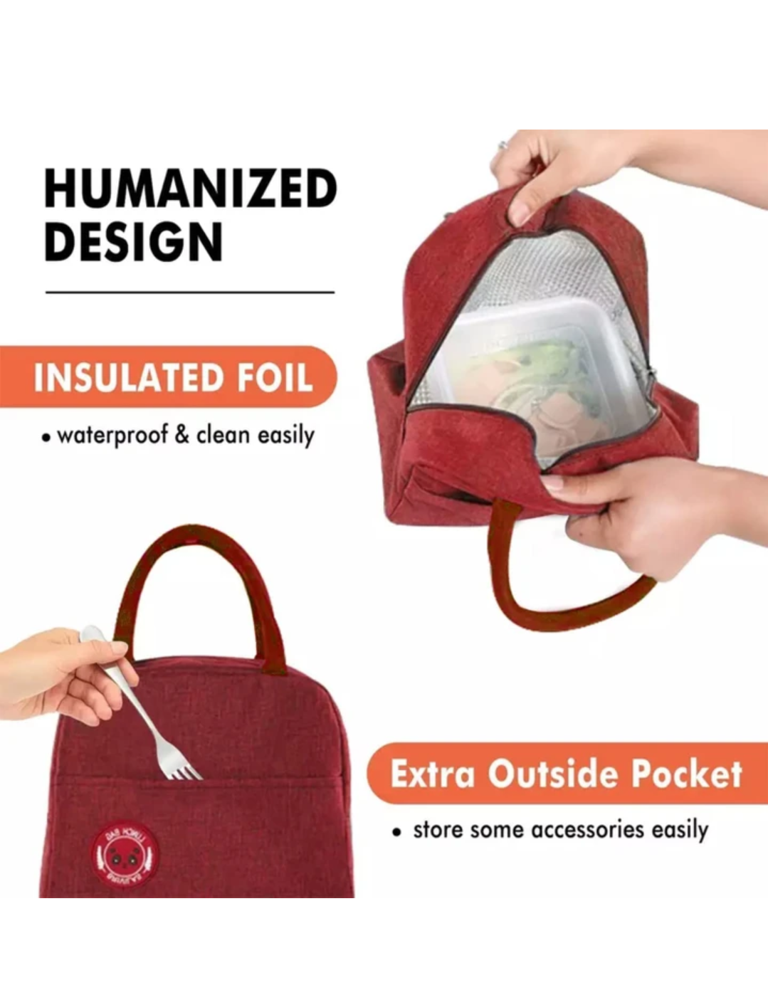 Insulated lunch bag
