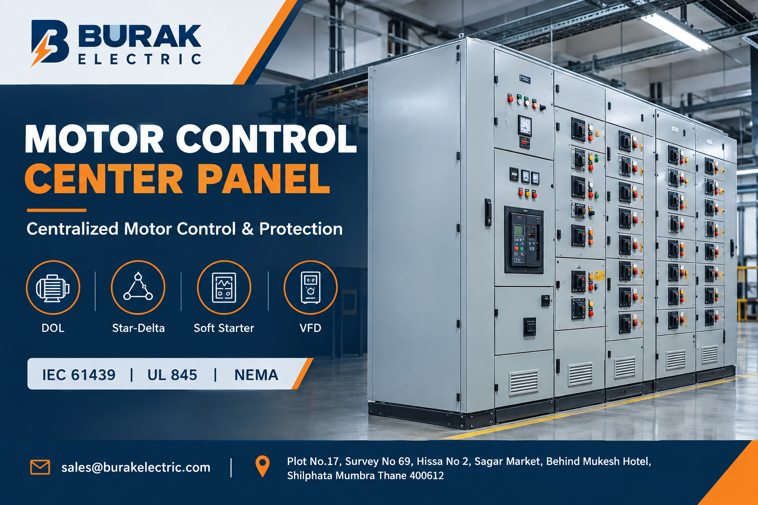 MCC Panel Supplier for Industrial Motor Control Needs
