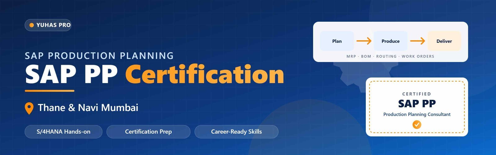 Best SAP PP Training Institute in Thane & Nerul | YuHasPro